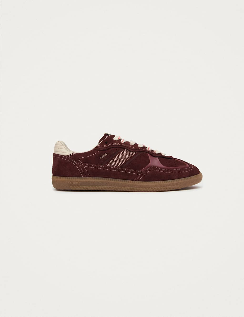 Alohas Women's Tb.490 Rife Leather Lace Up Trainers - 4 - Burgundy - Available at M&S