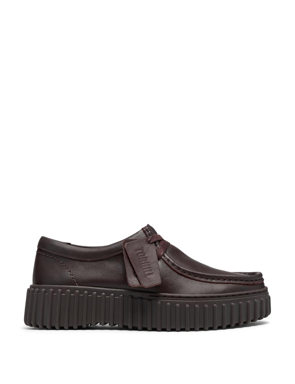 Clarks Women's Torhill Bee Leather Platform Loafers - 5 - Dark Brown - Available at M&S