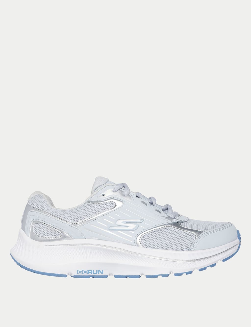 Skechers Women's Go Run Consistent 2.0 Advantage Leather Trainers - 6 - Light Blue - Available at M&S