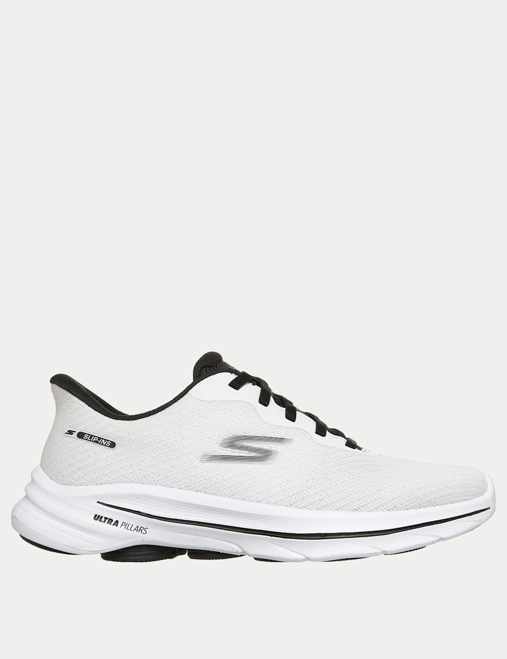 Skechers Women's GO WALK 8 Trainers - 7 - White/Black - Available at M&S