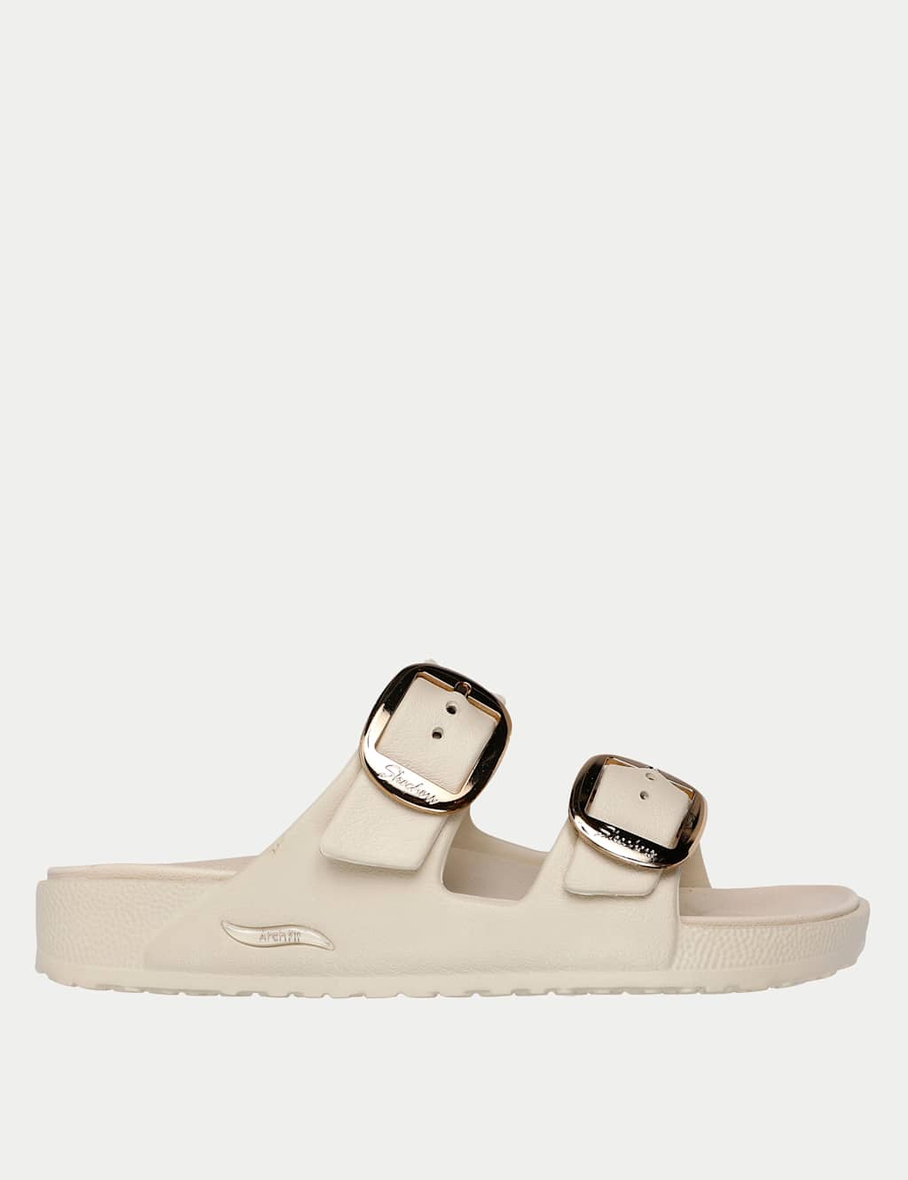 Skechers Women's ARCH FIT CALI BREEZE - GOLD STAR - 8 - Soft White - Available at M&S