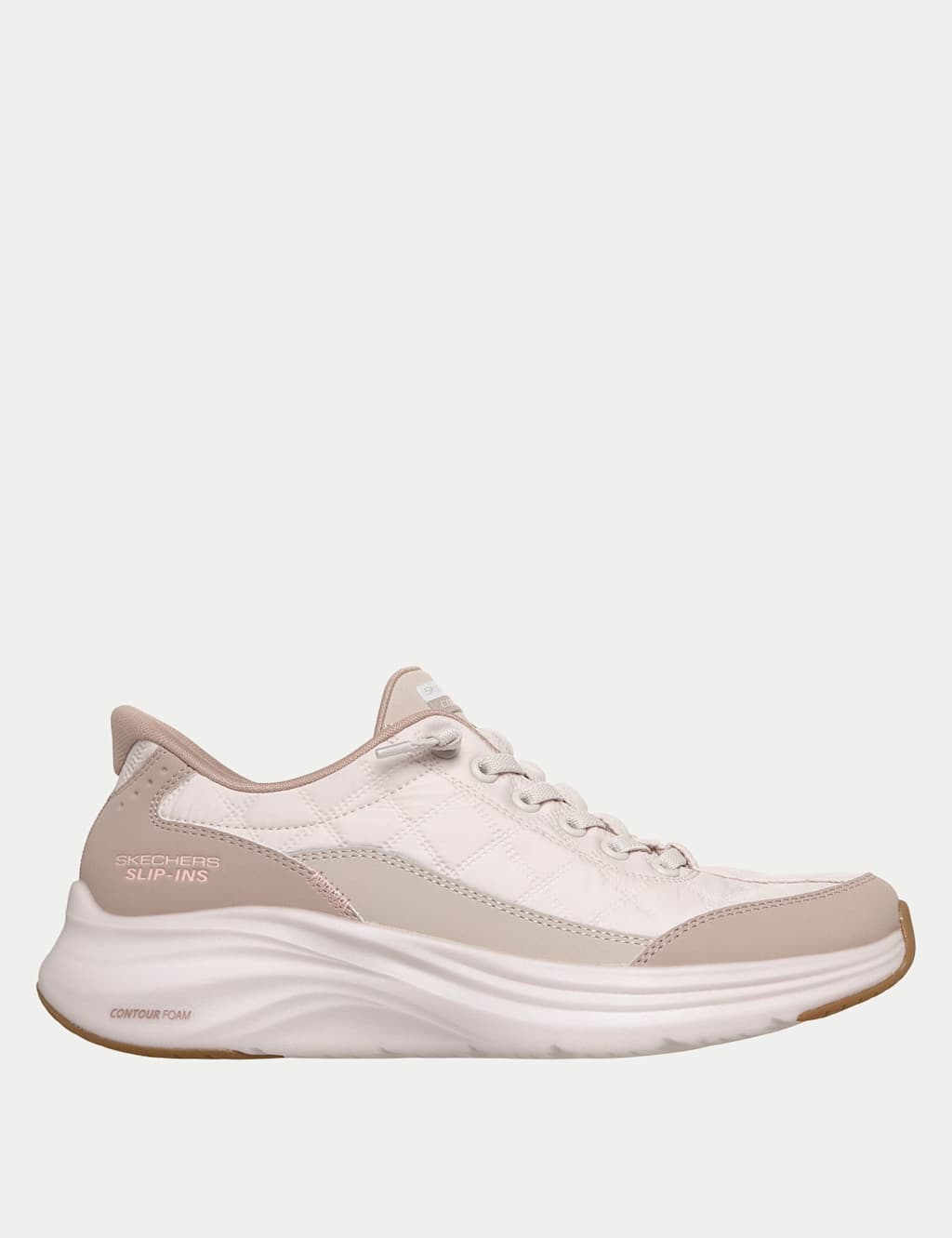 Skechers Women's Contour Foam Cosy Fit Trainers - 6 - Natural Mix - Available at M&S