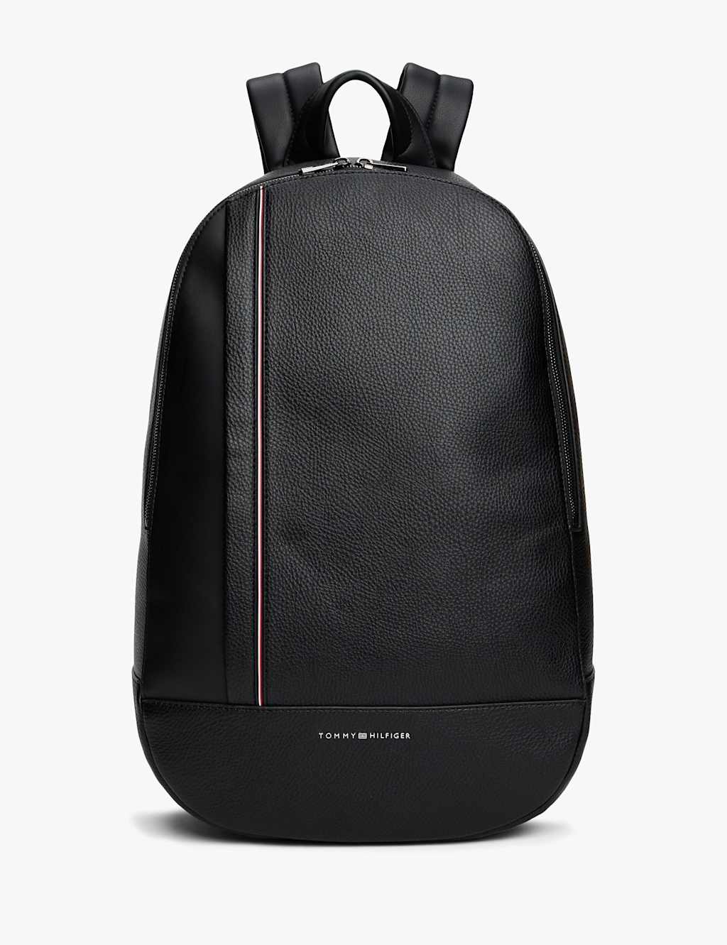 Tommy Hilfiger Faux Leather Pebble Grain Backpack Black