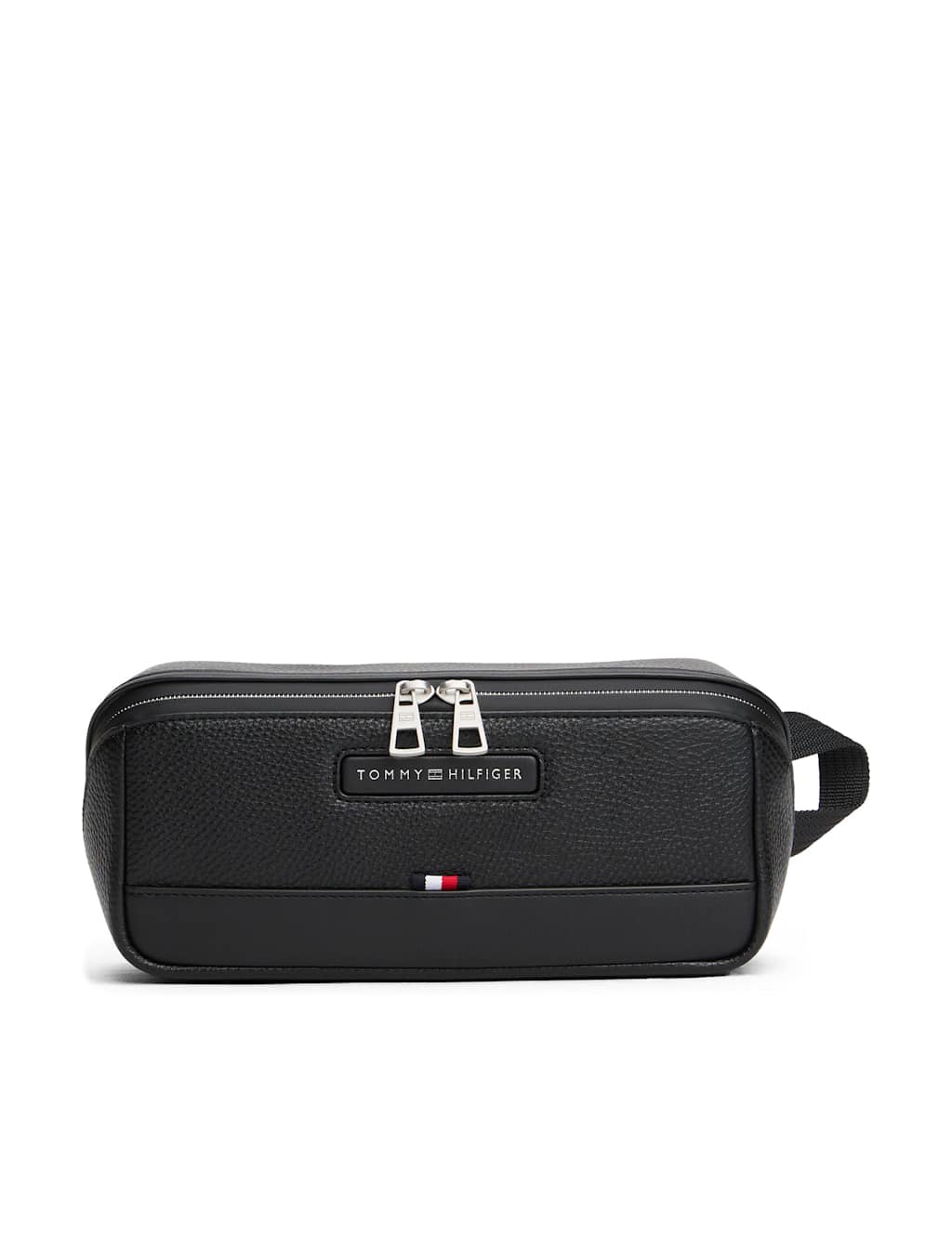 Tommy Hilfiger Pebble Grain Embossed Washbag Black