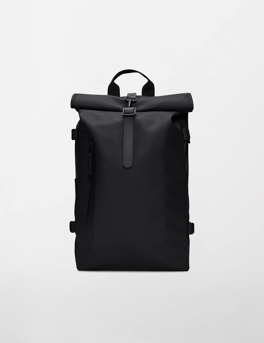 Rains Men's Large Roll Top Waterproof Rucksack - Black - Available at M&S
