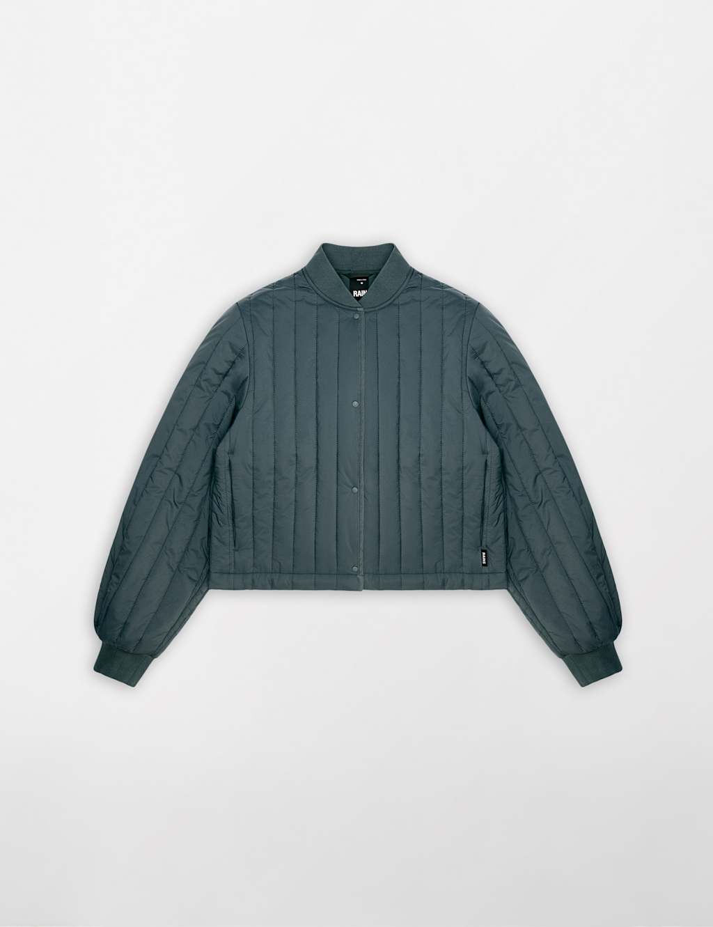 Rains Women's Banja Liner Cropped Bomber Jacket - Small - Dark Green - Available at M&S