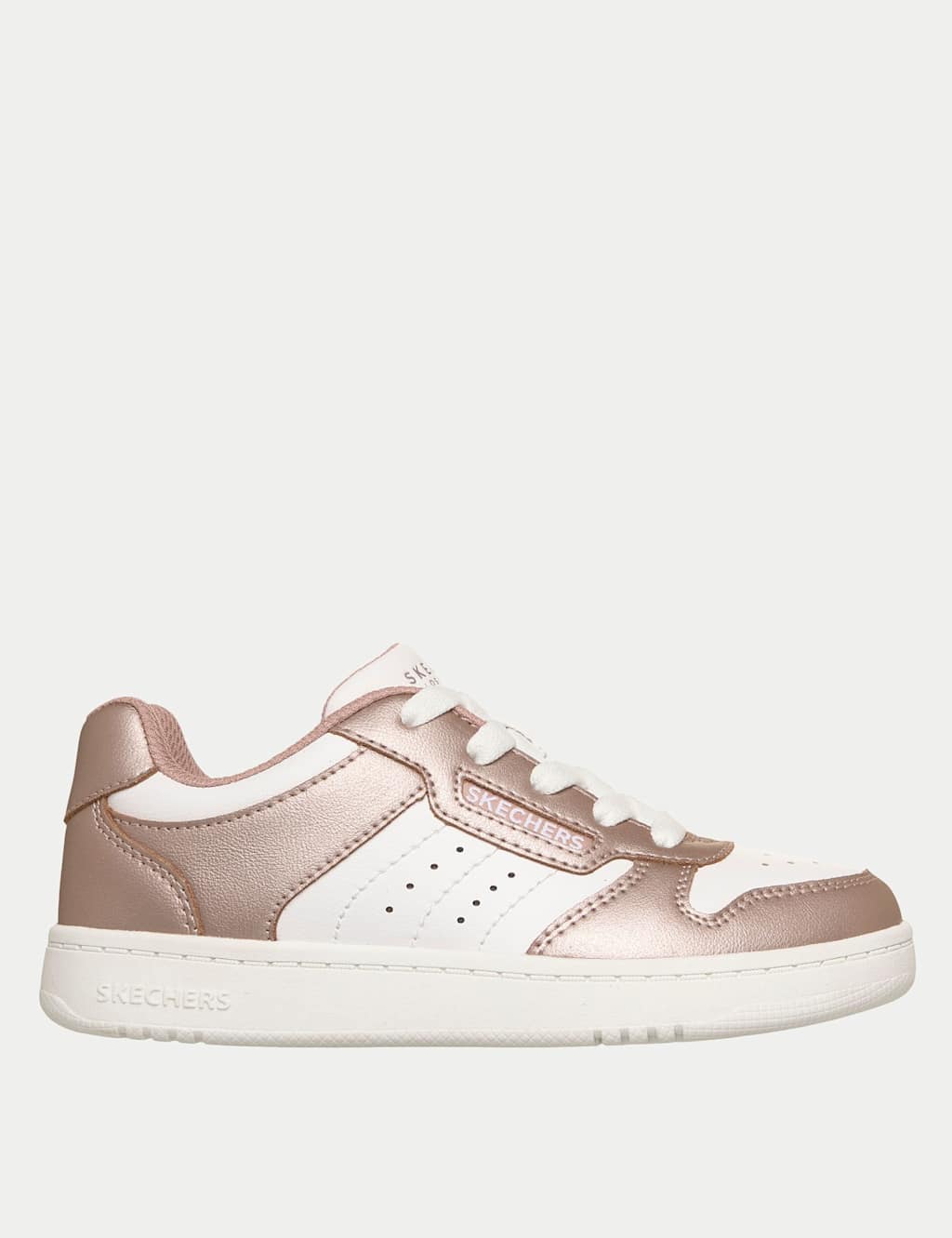 Skechers Girls Quick Street Trainers (9.5 Small-4 Large) - 10½ - Golden Rose - Available at M&S