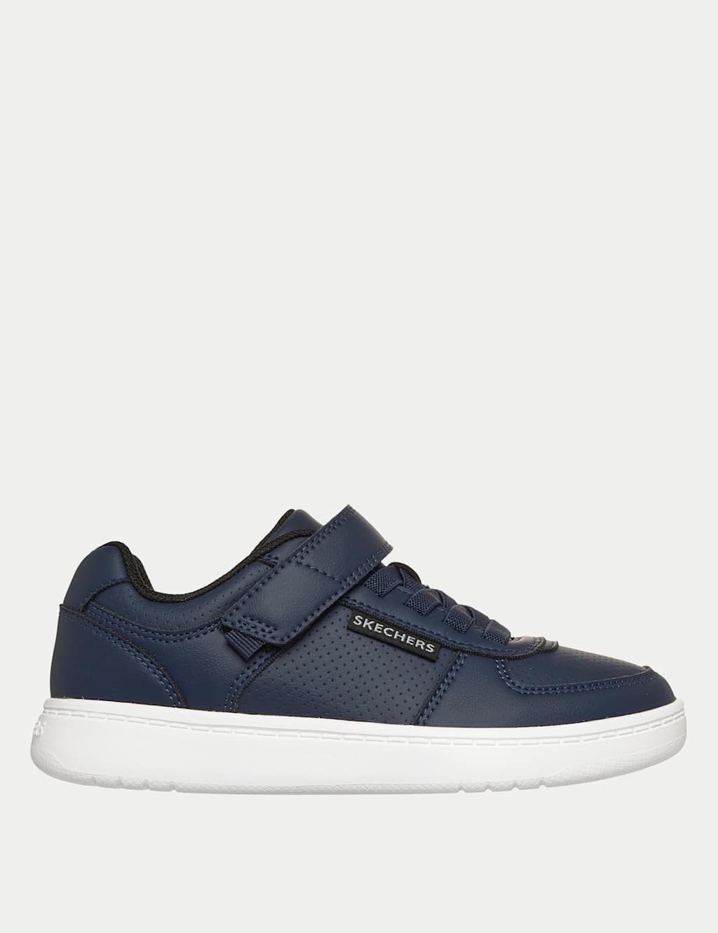 Skechers Boys Quick Street Lite Riptape Trainers (10.5 Small-2 Large) - 10½ - Navy - Available at M&S