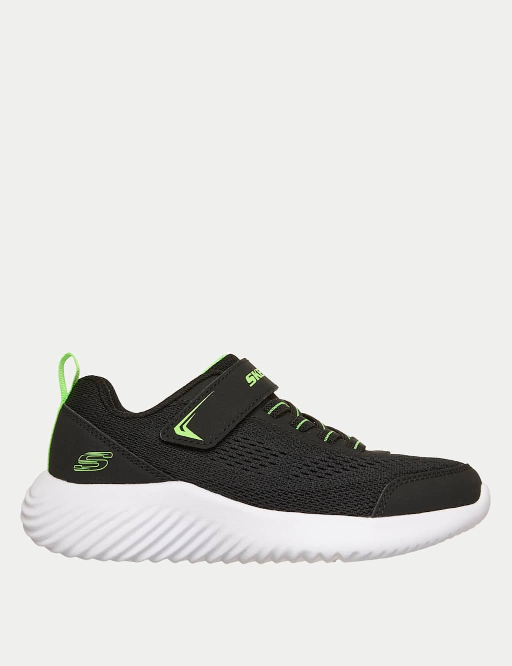 Skechers Boys Bounder Riptape Trainers (9 ½ Small-4 Large) - 2 - Black - Available at M&S