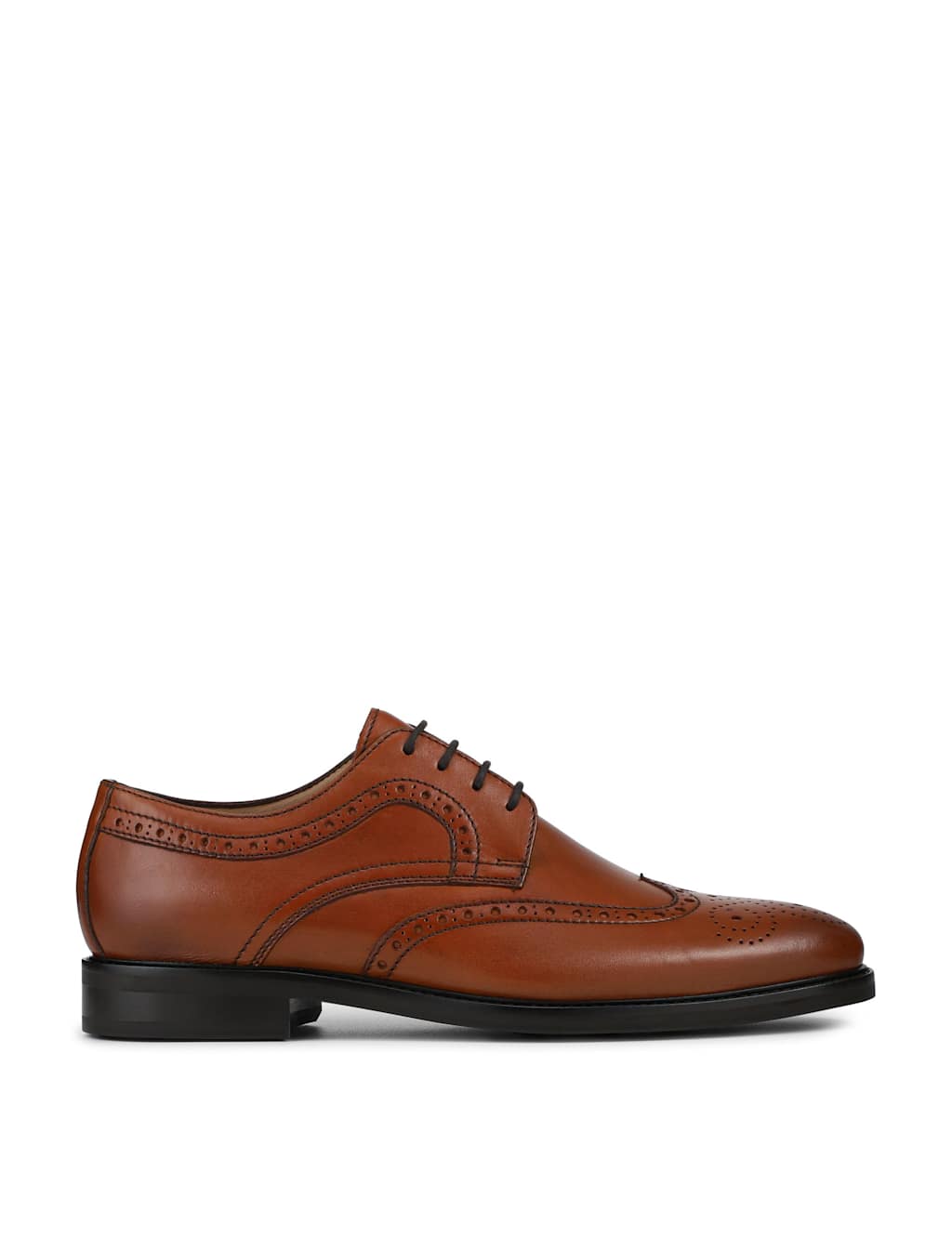 Jones Bootmaker Women's Leather Brogues - 7 - Tan - Available at M&S