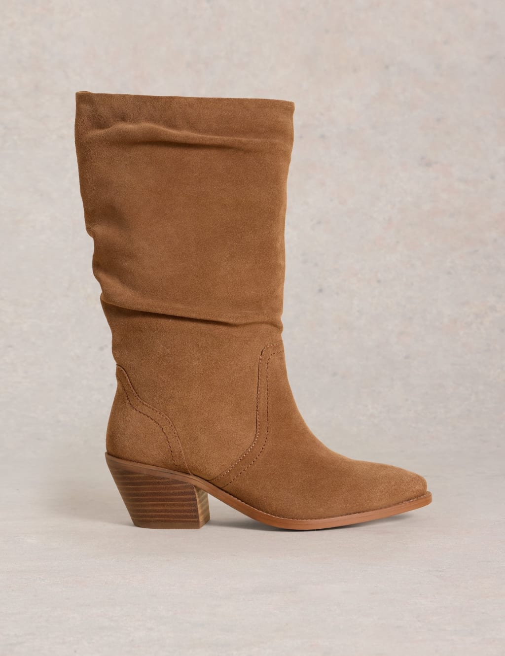 Azalea Suede Mid Slouch Boot