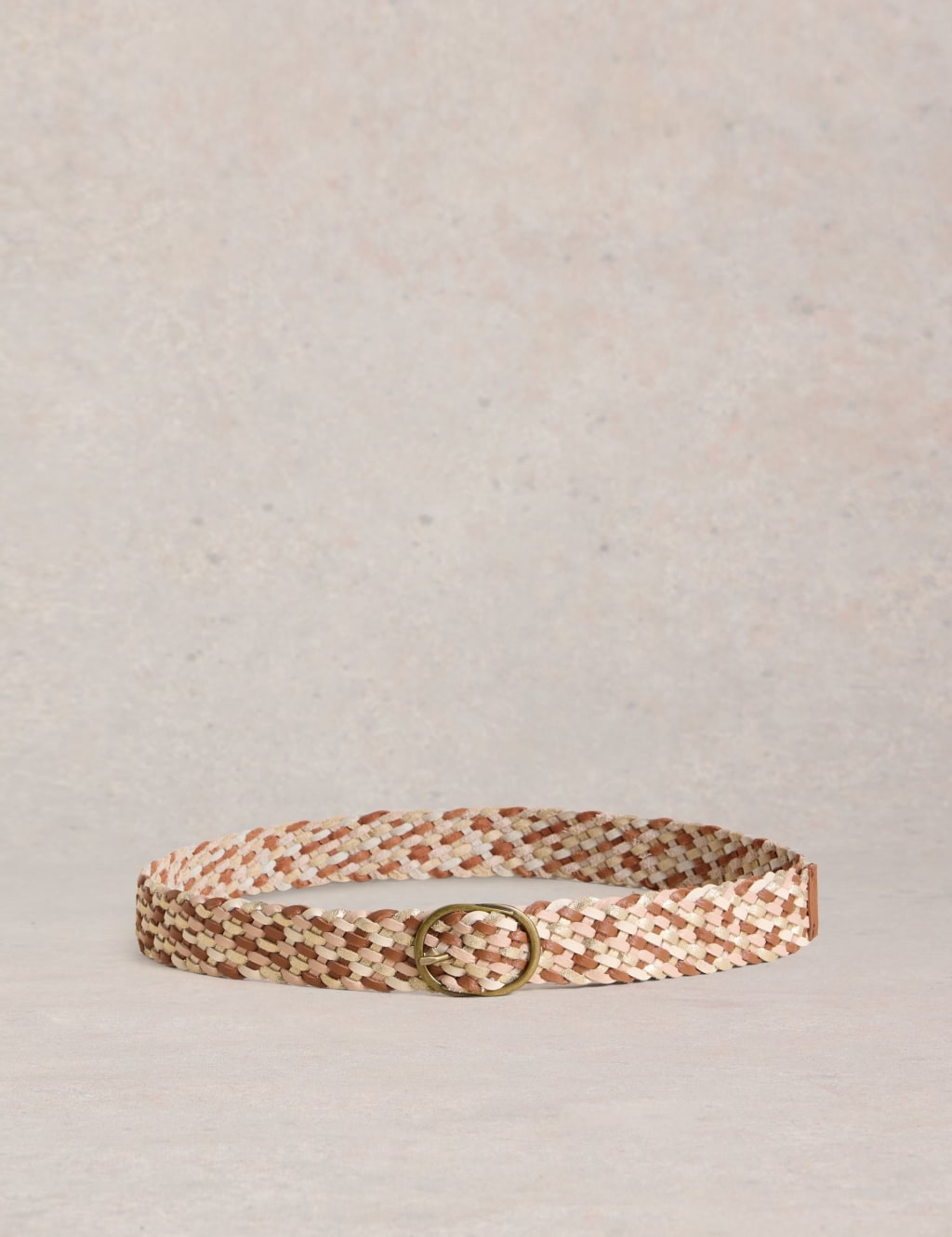 Leather Weave Jeans Belt