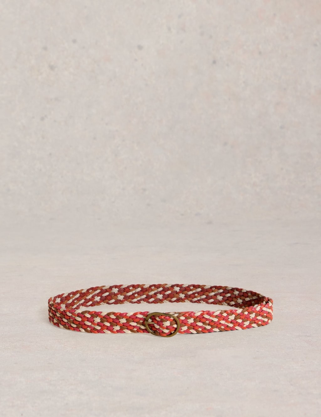 Leather Woven Jeans Belt
