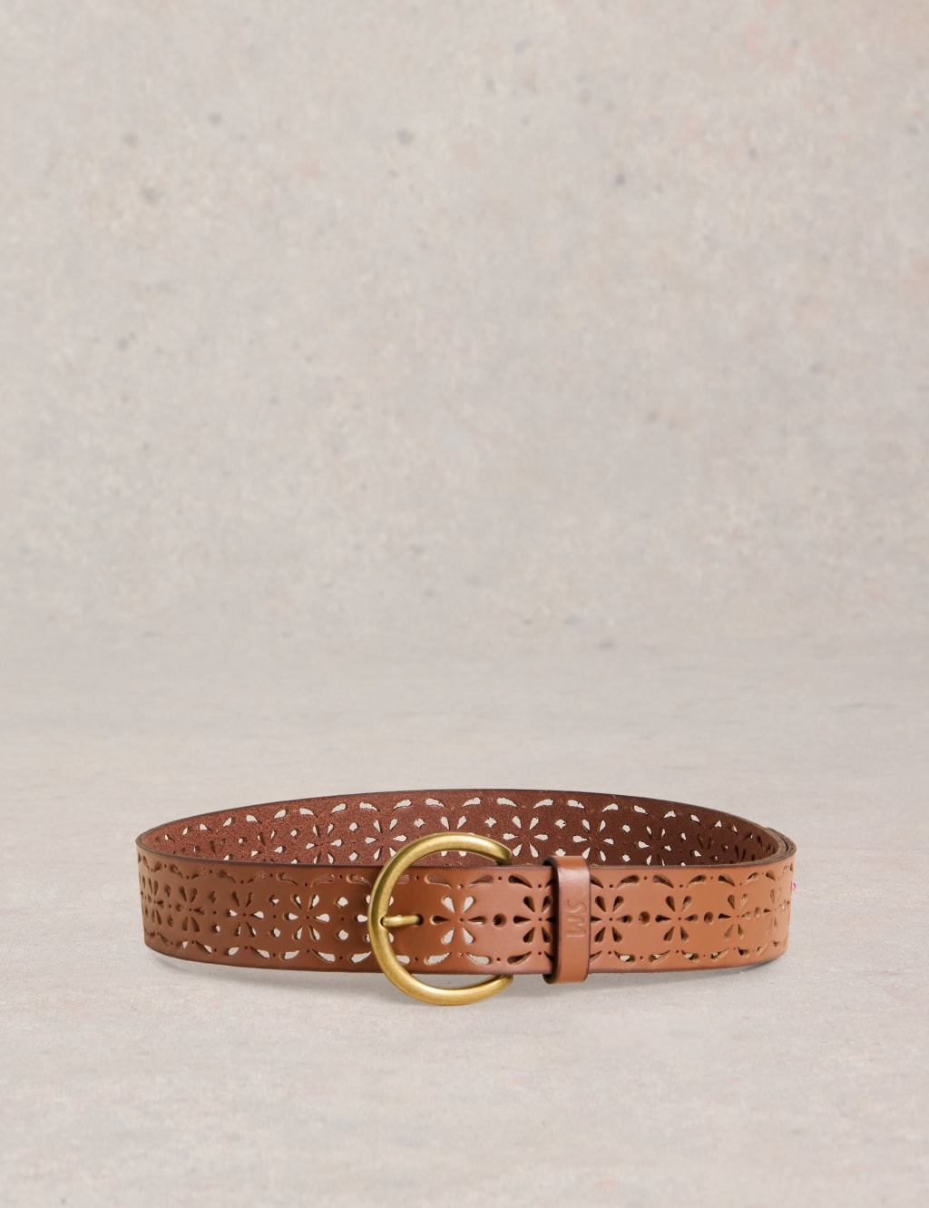Leather Punch Out Jeans Belt