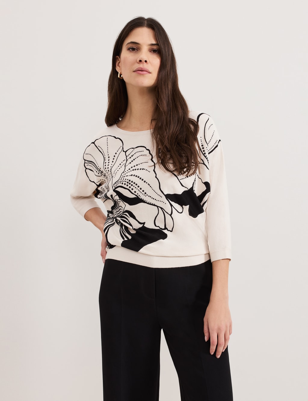 Embellished Knitted Top