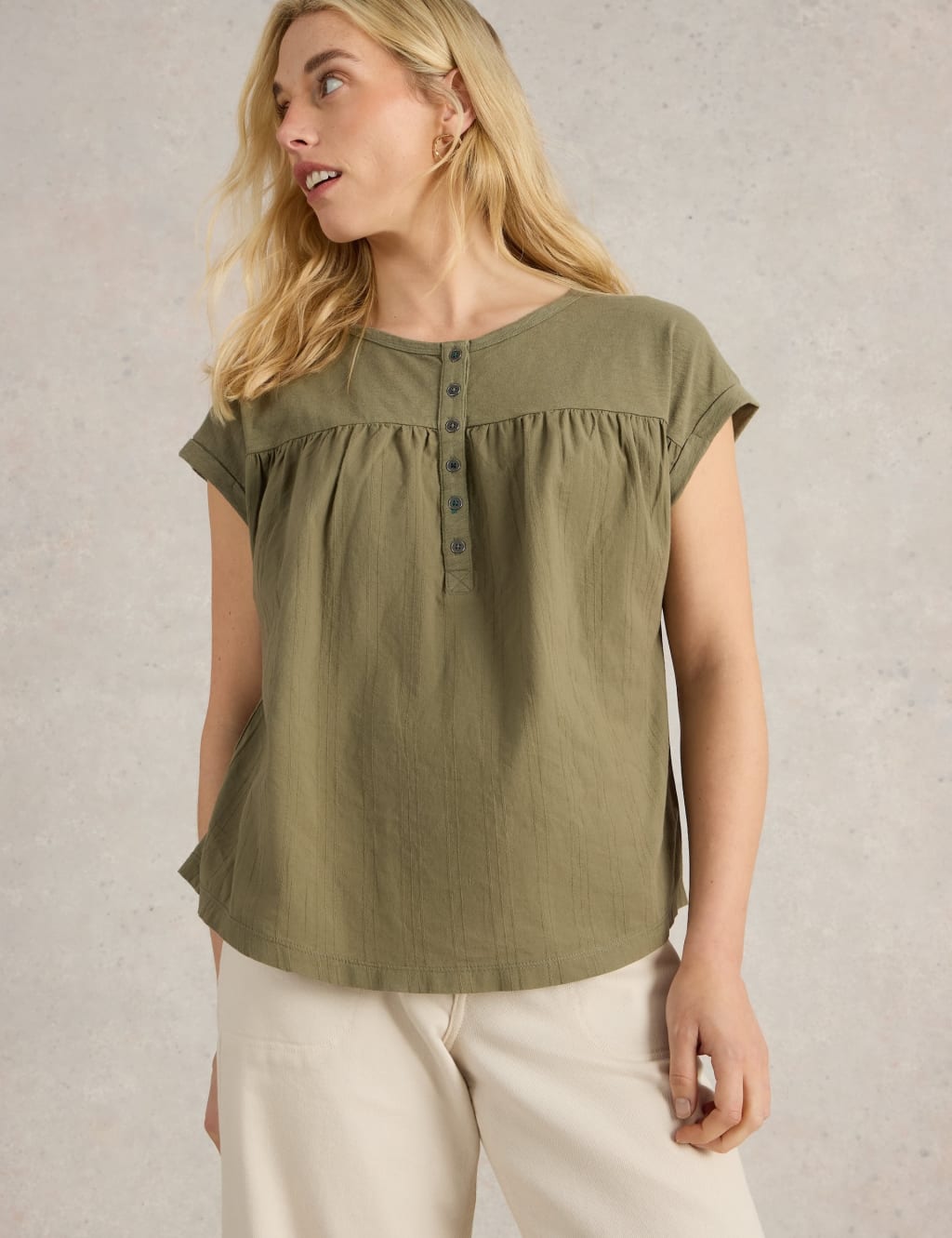 Pure Cotton Round Neck Shirt