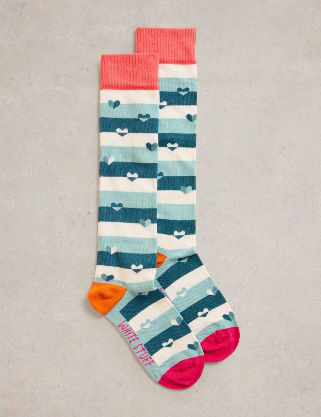 Striped Cotton Rich Knee High Socks
