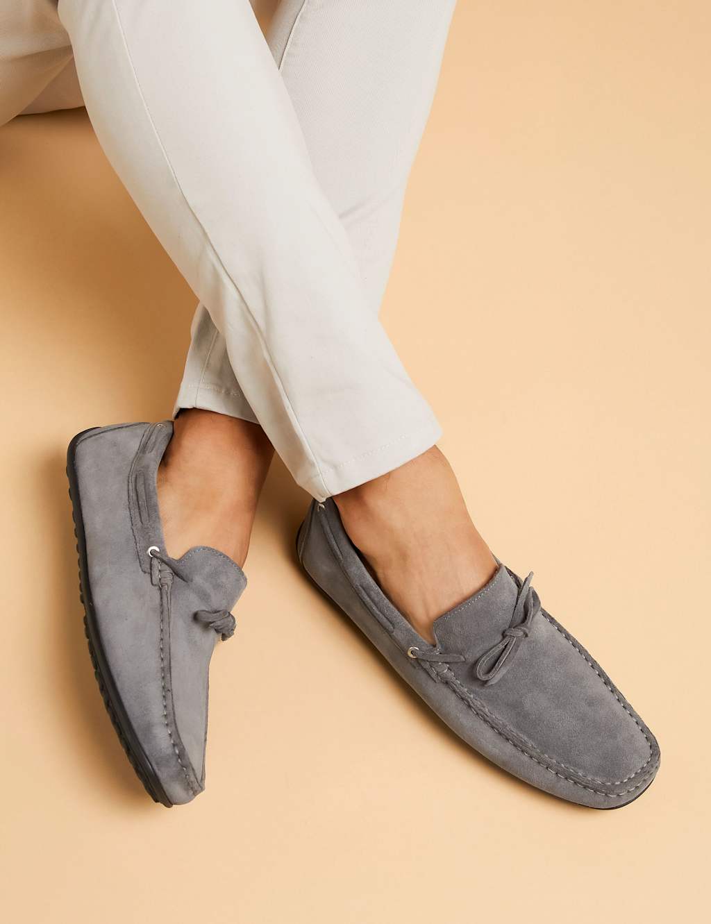 Suede Slip-On Loafers