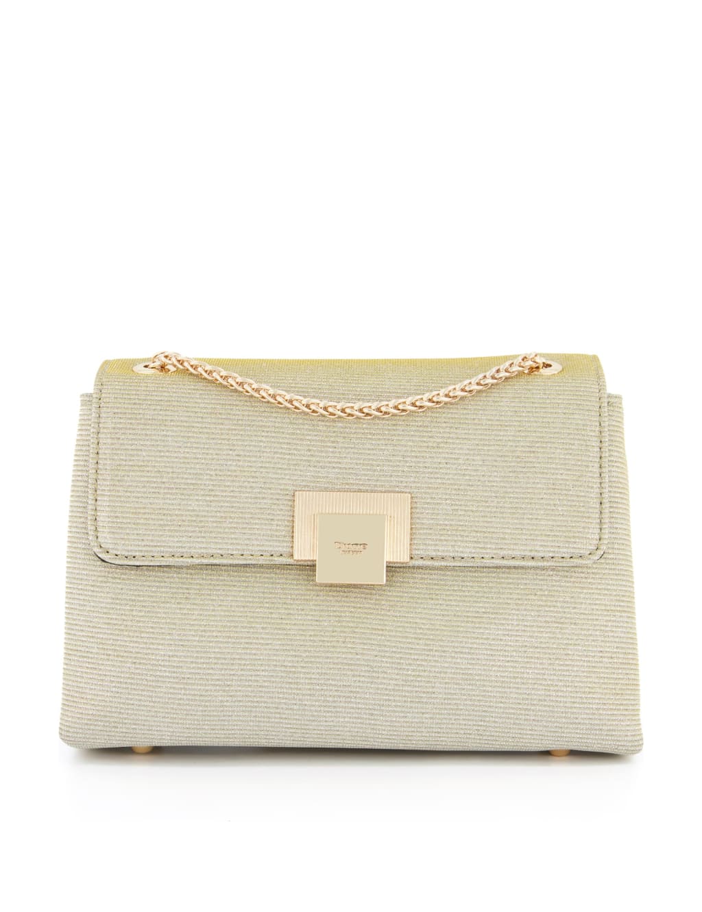 Dune London Mini Chain Strap Shoulder Bag Gold