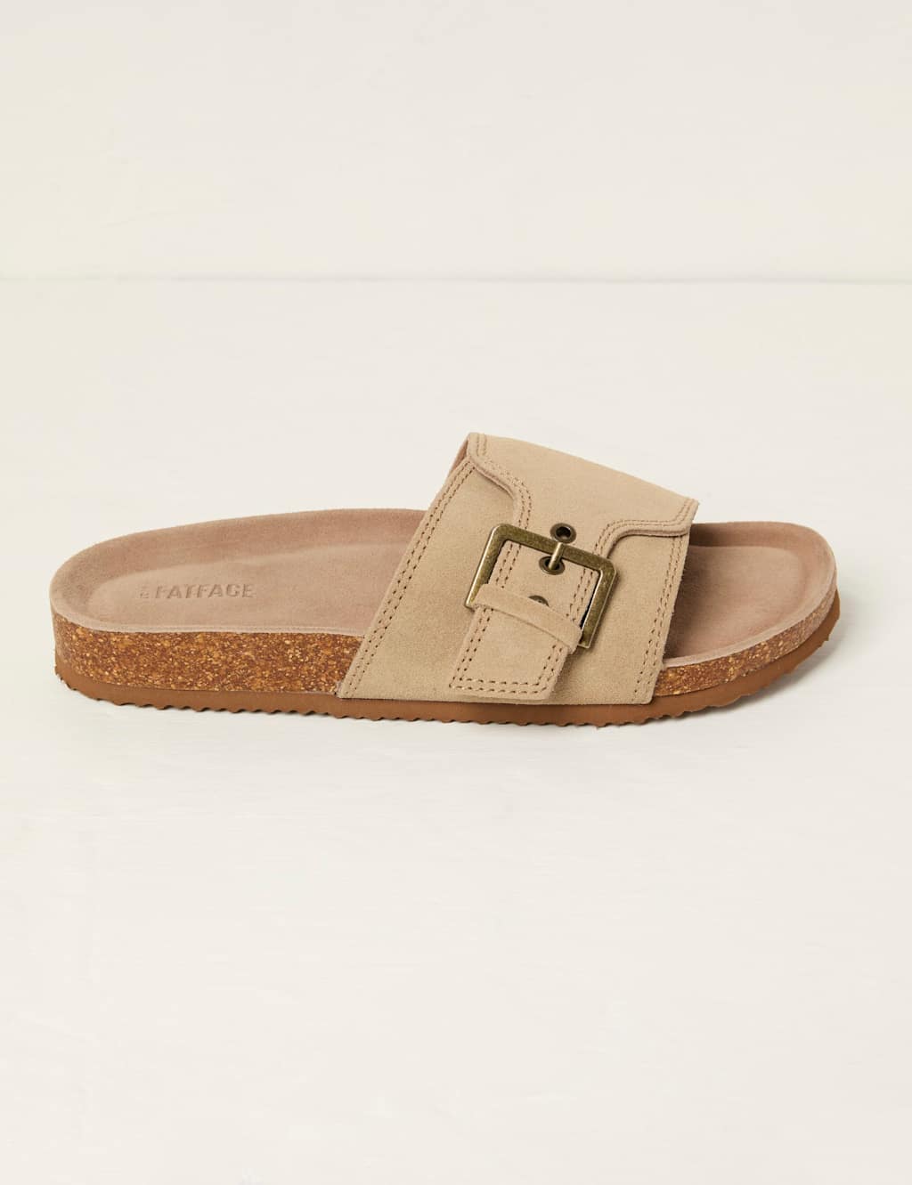Suede Footbed Sliders