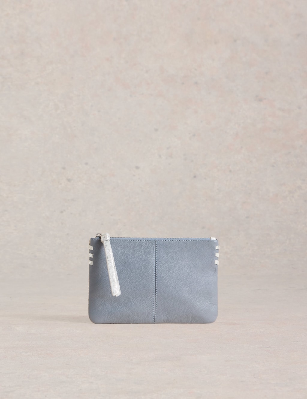 Leather Snake Print Pouch