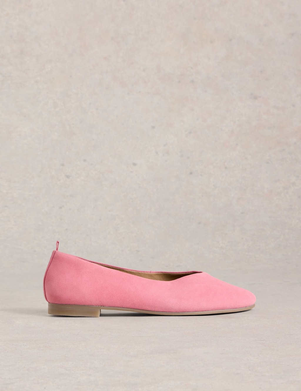 Suede Flat Ballet Pumps