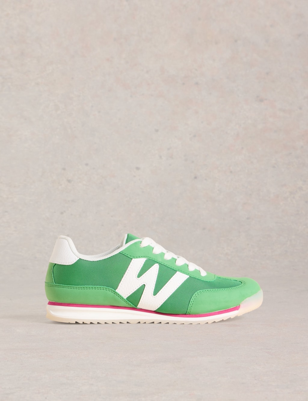 Canvas Lace Up Side Detail Trainers