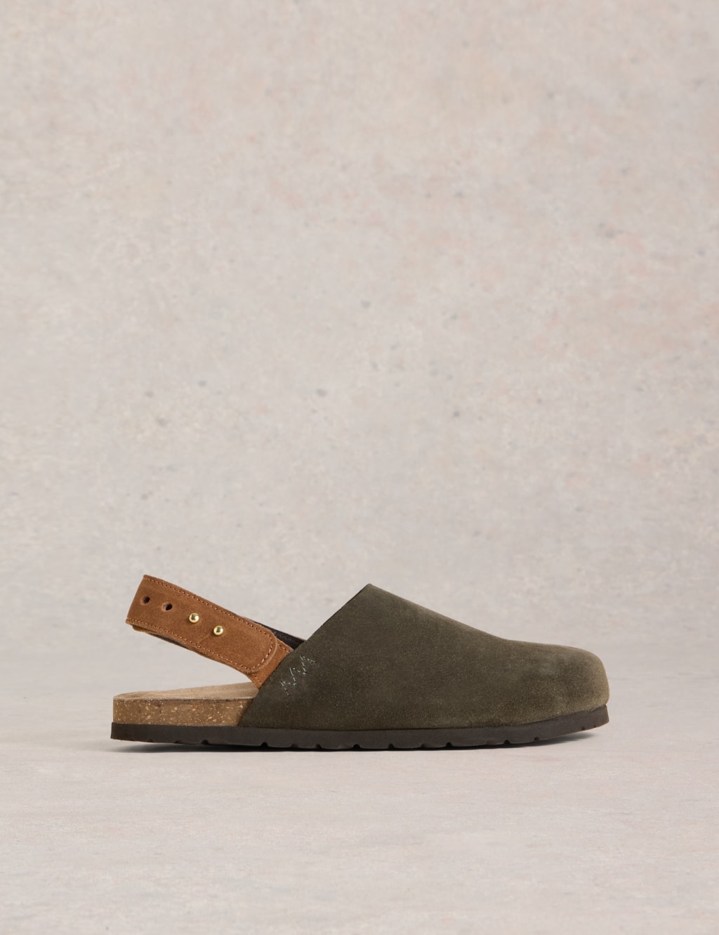 Leather Slingback Footbed Sandals