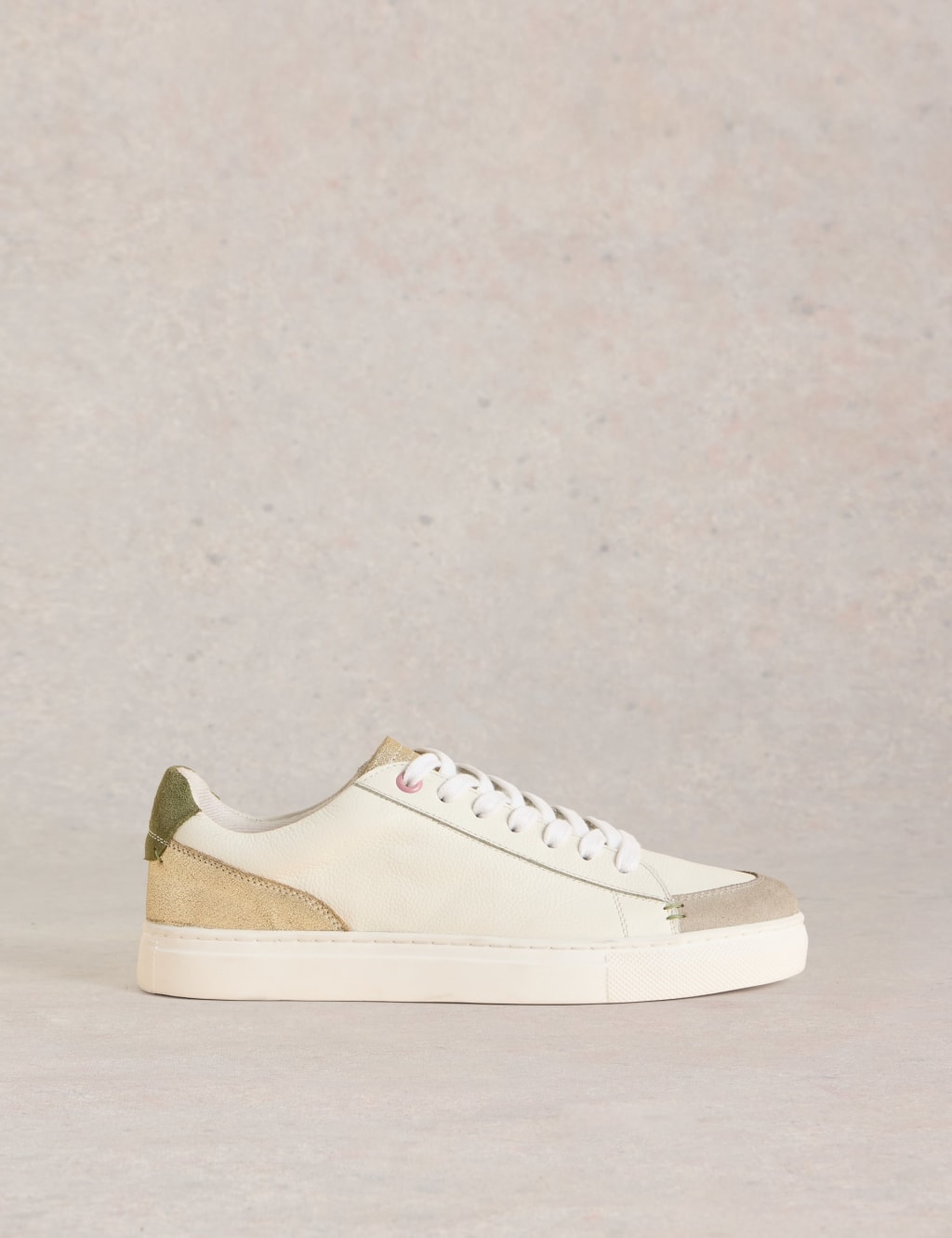Leather Lace Up Trainers