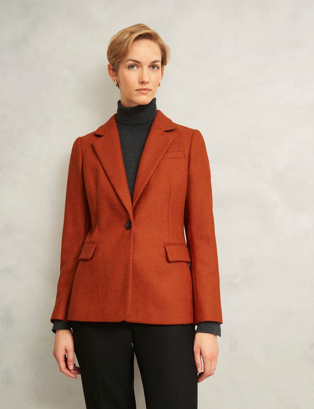 HOBBS Pure Wool Blazer Orange