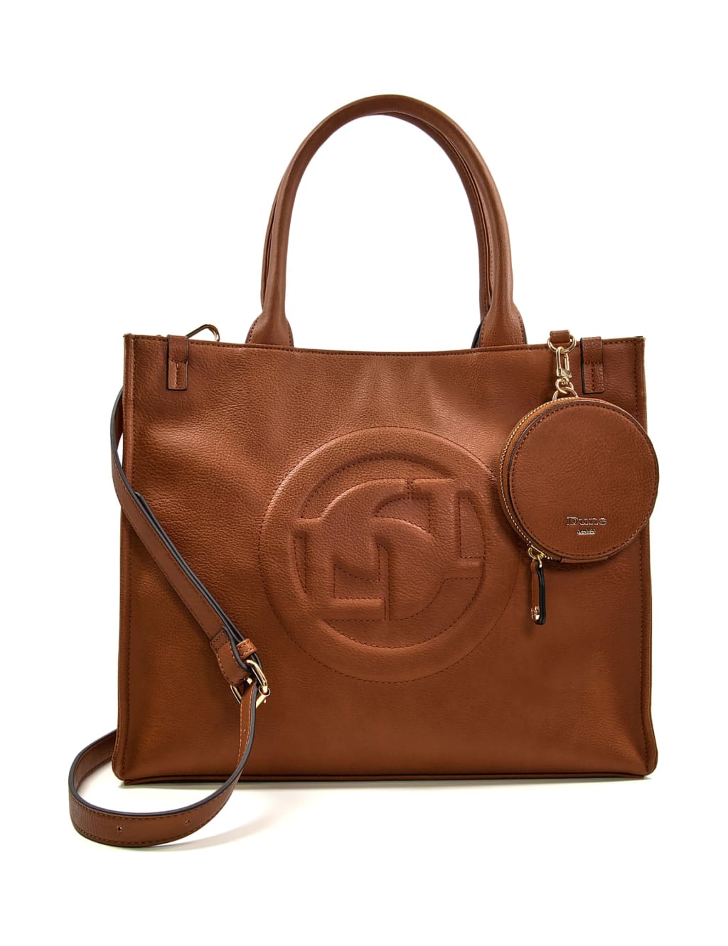 Dune London Top Handle Tote Bag Tan