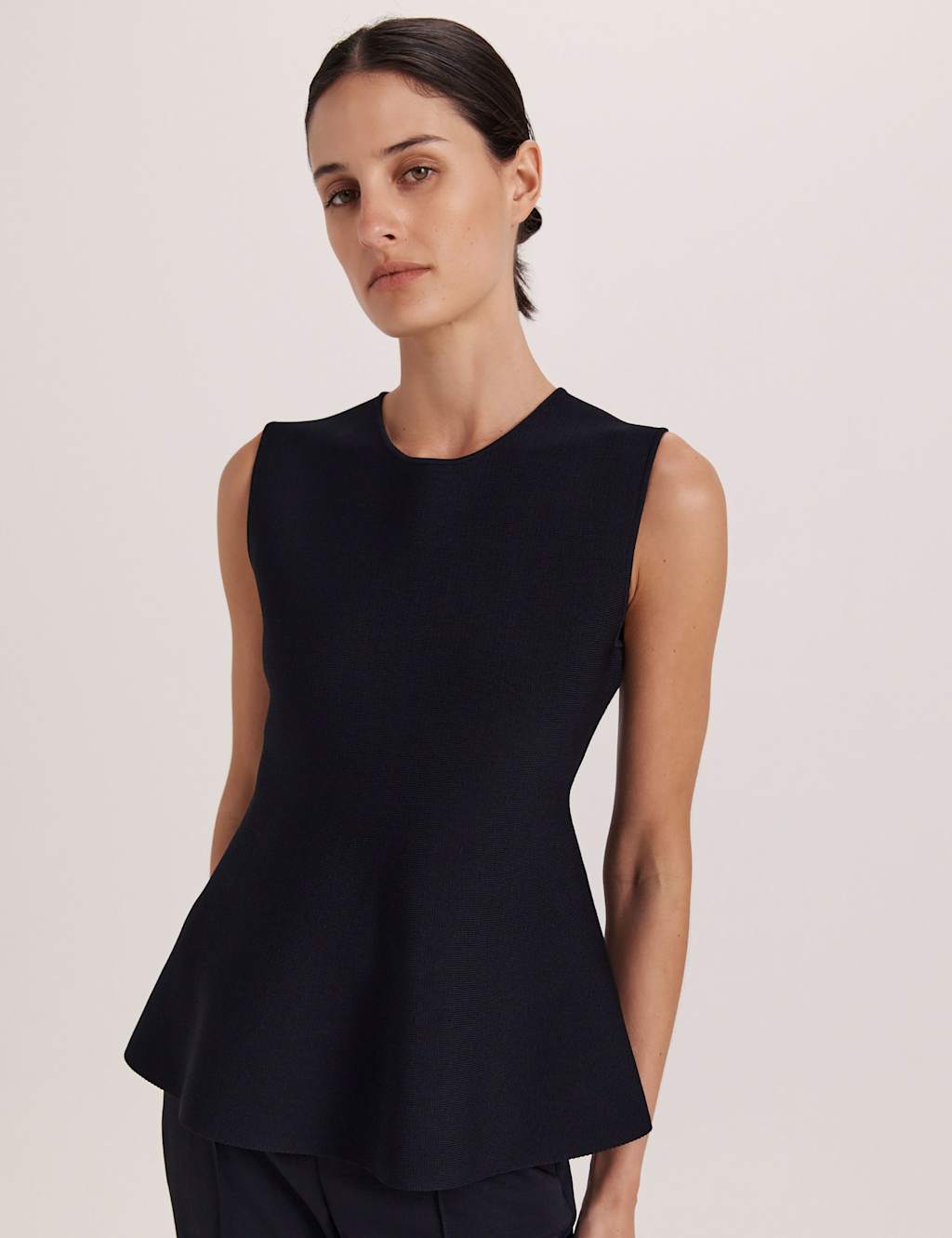 Saba Women's Peplum Top - Medium - Black - Available at M&S