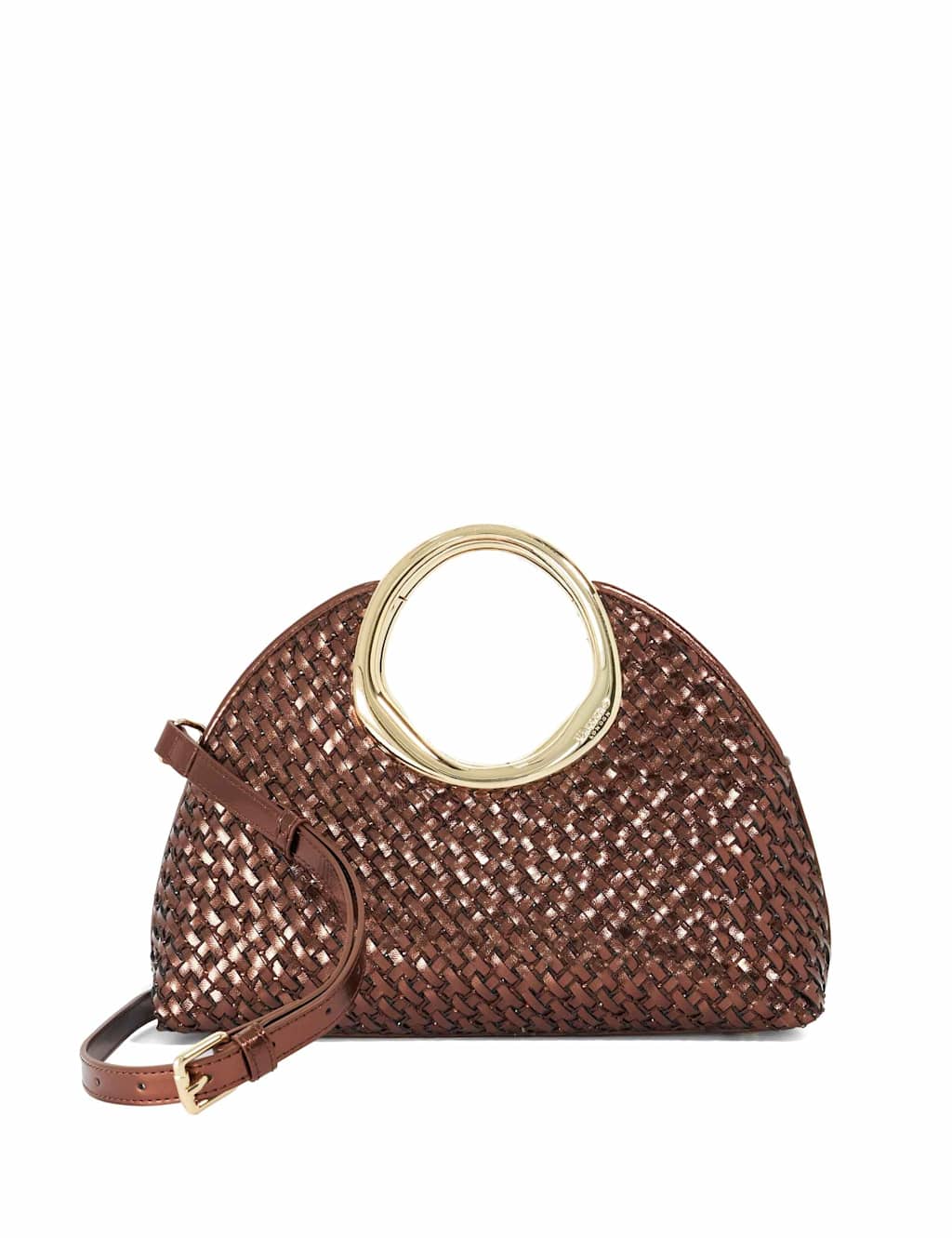 Dune London Women's Woven Diamanté Grab Bag - Bronze - Available at M&S