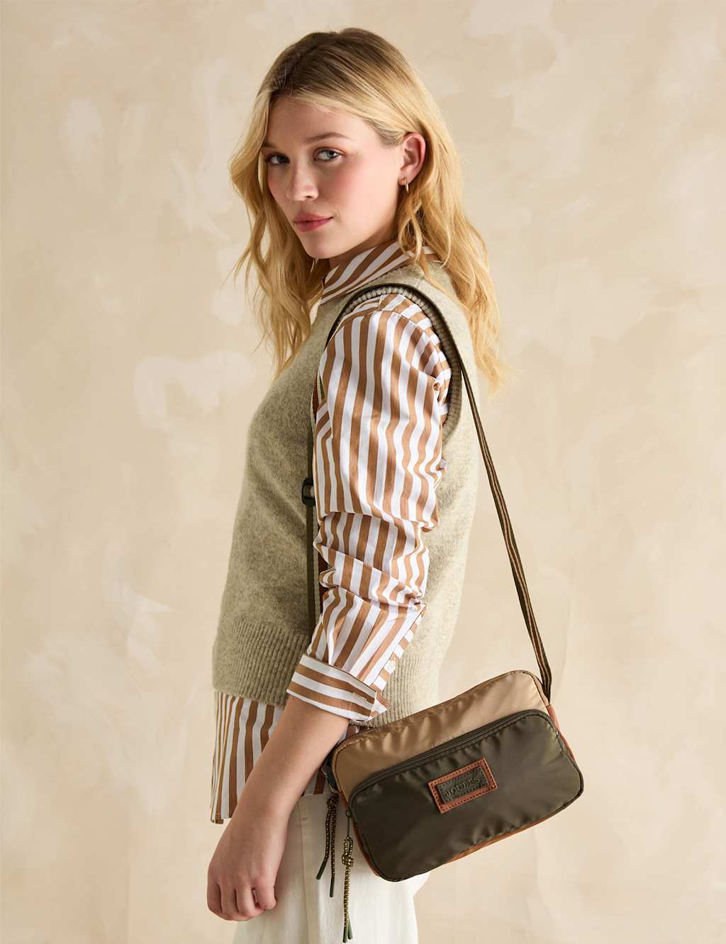 Colour Block Cross Body Bag