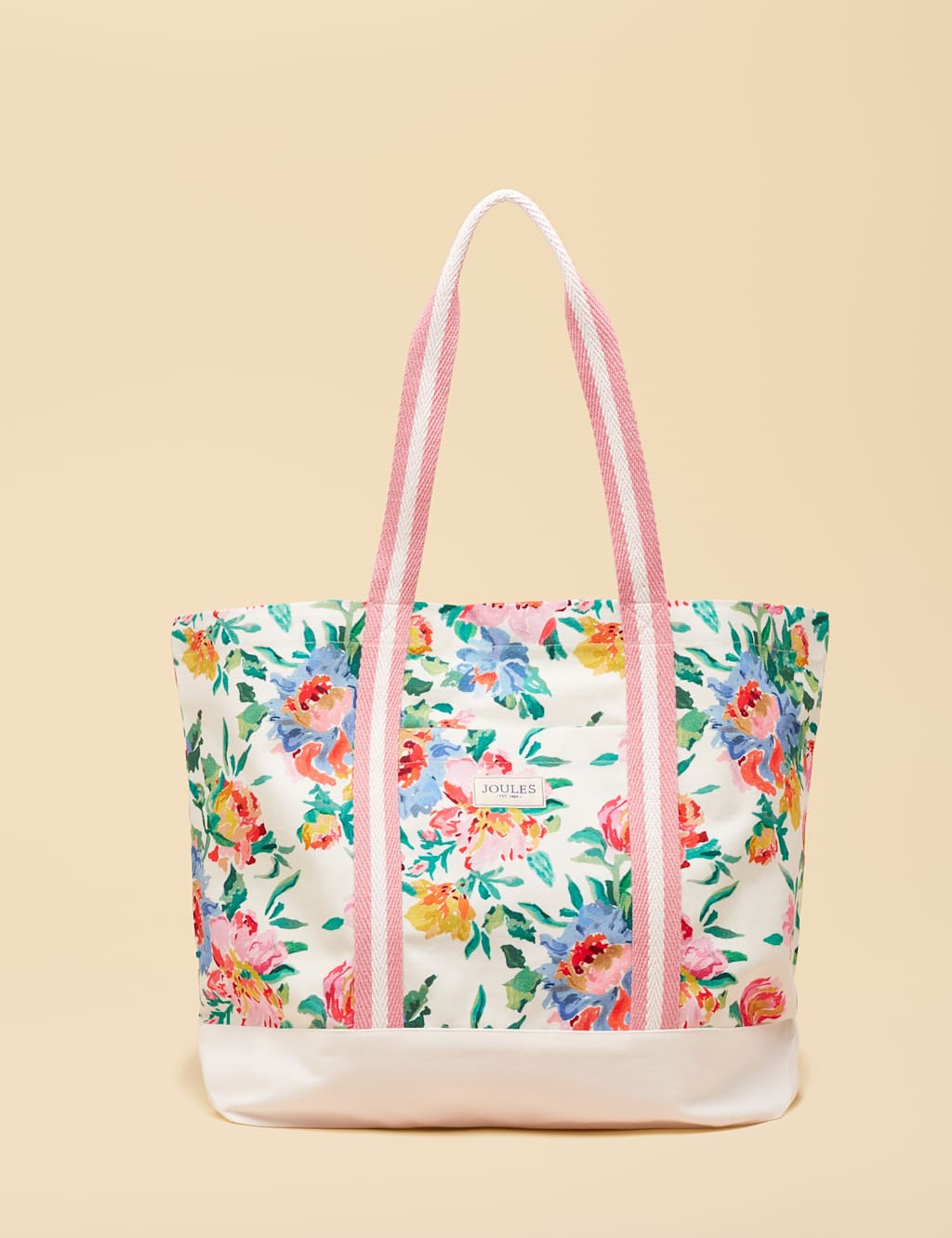 Joules Women's Pure Cotton Canvas Ditsy Floral Tote Bag - Multi - Available at M&S