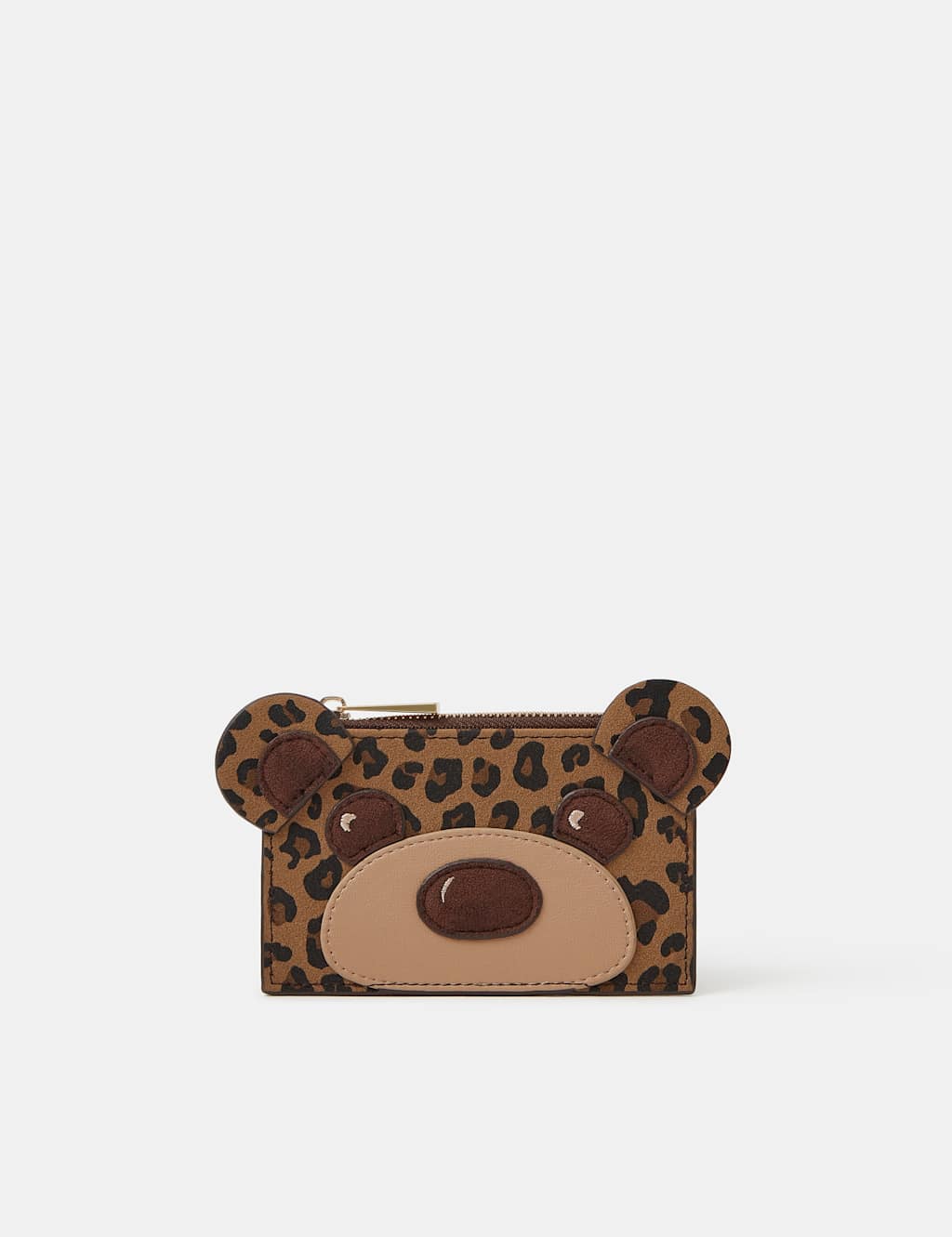 Accessorize Women's Leopard Print Teddy Card Holder - Multi - Available at M&S