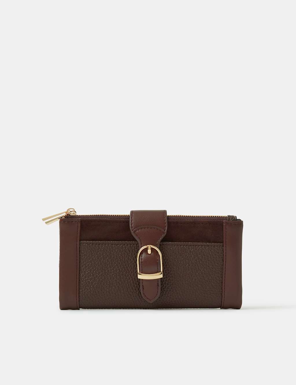 Accessorize Women's Faux Leather Purse - Chocolate - Available at M&S