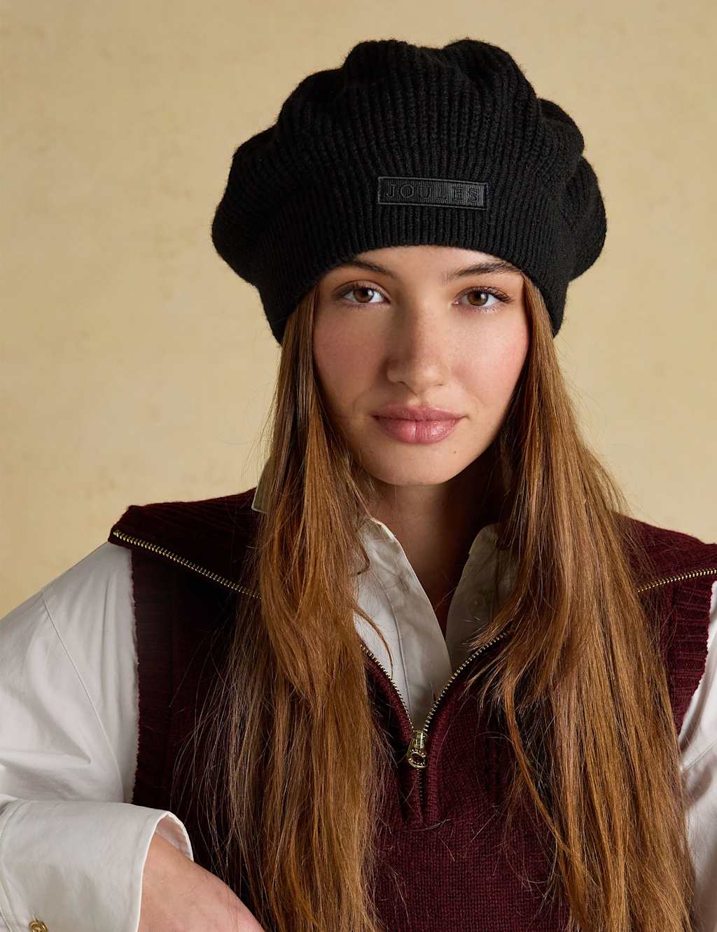 Joules Beanie Hat Black