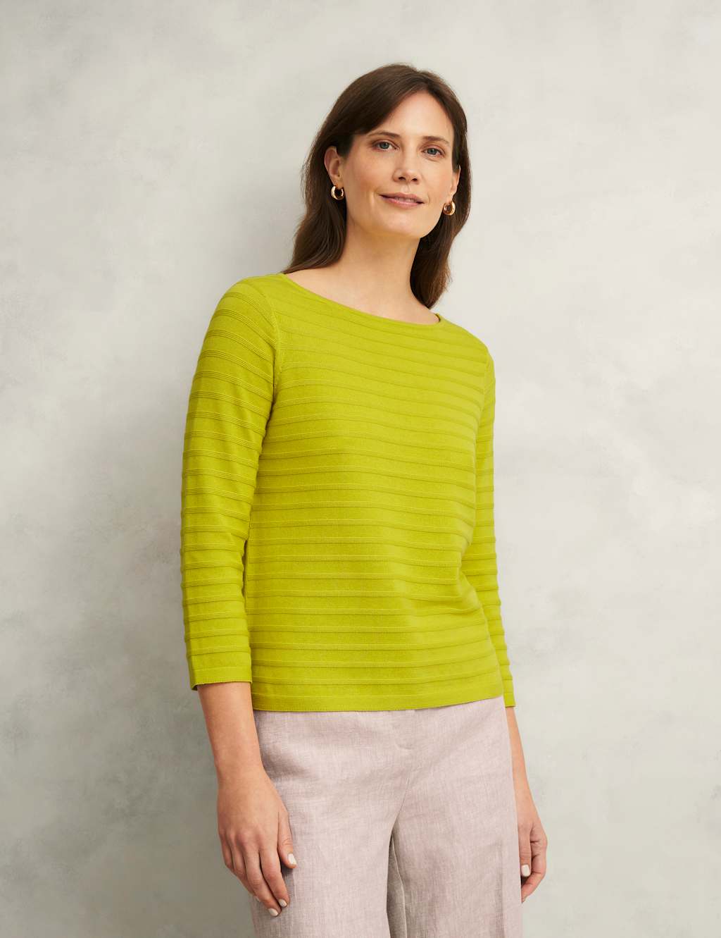 Pure Cotton Textured Jumper