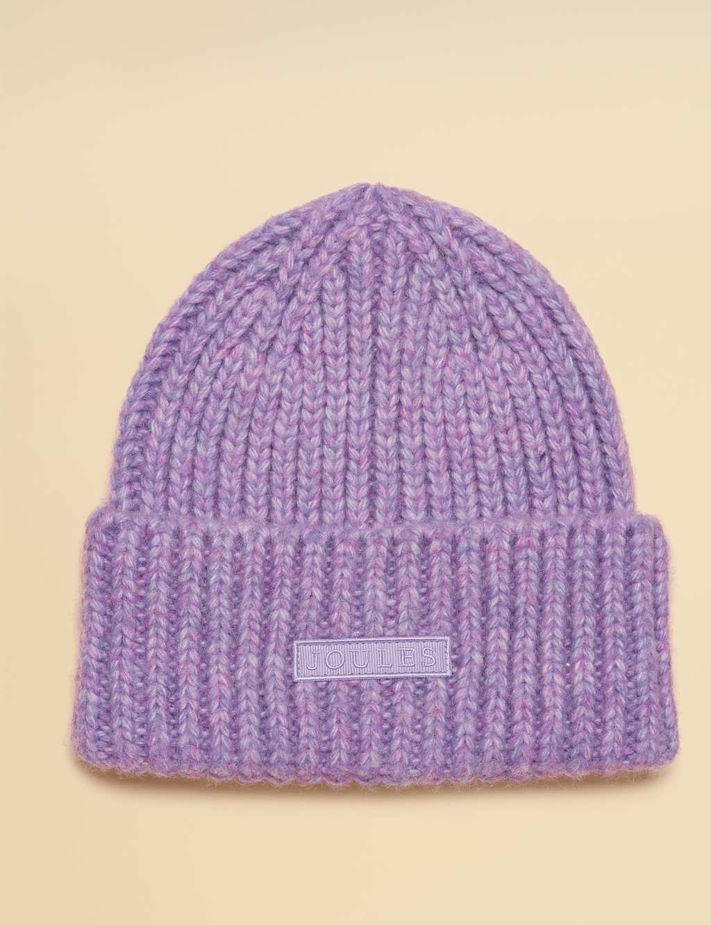 Joules Knitted Beanie Purple