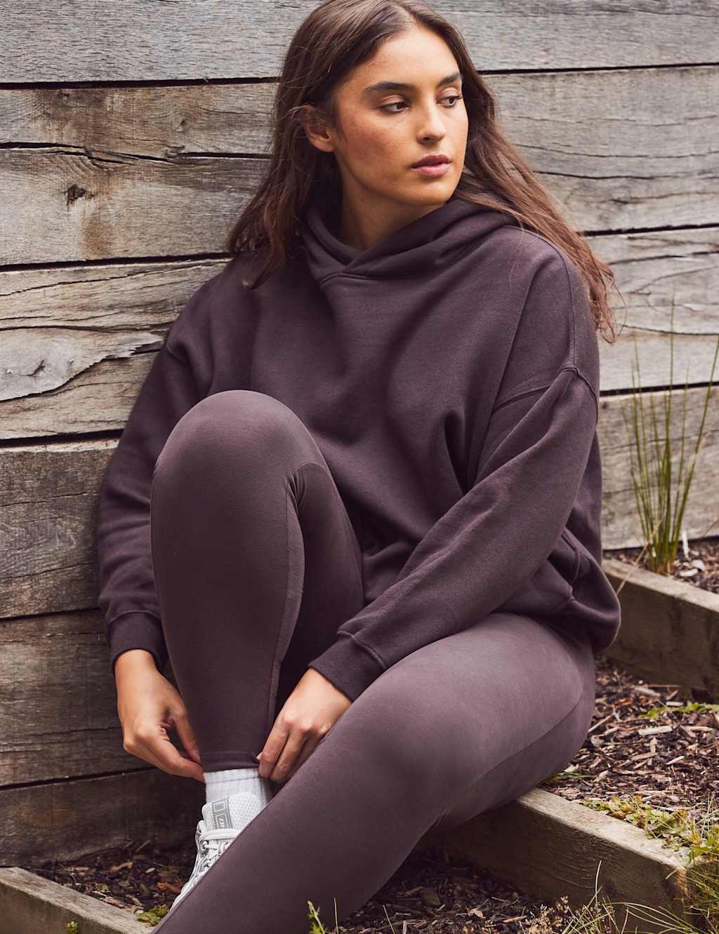 Live Unlimited London Cotton Rich Leggings Brown