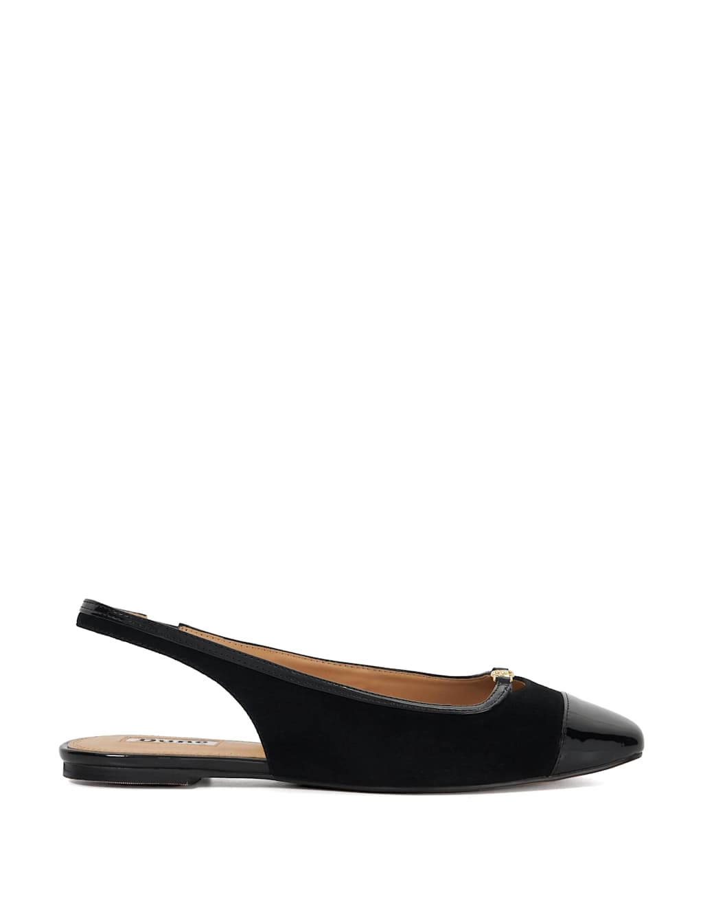 Suede Flat Slingback Shoes