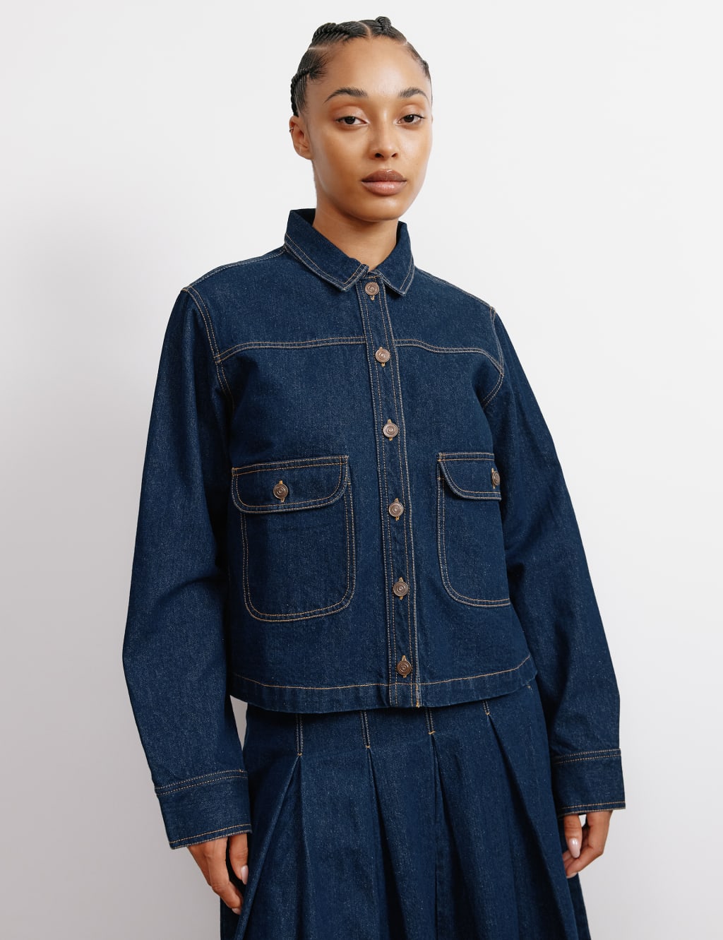M and s ladies denim jacket outlet
