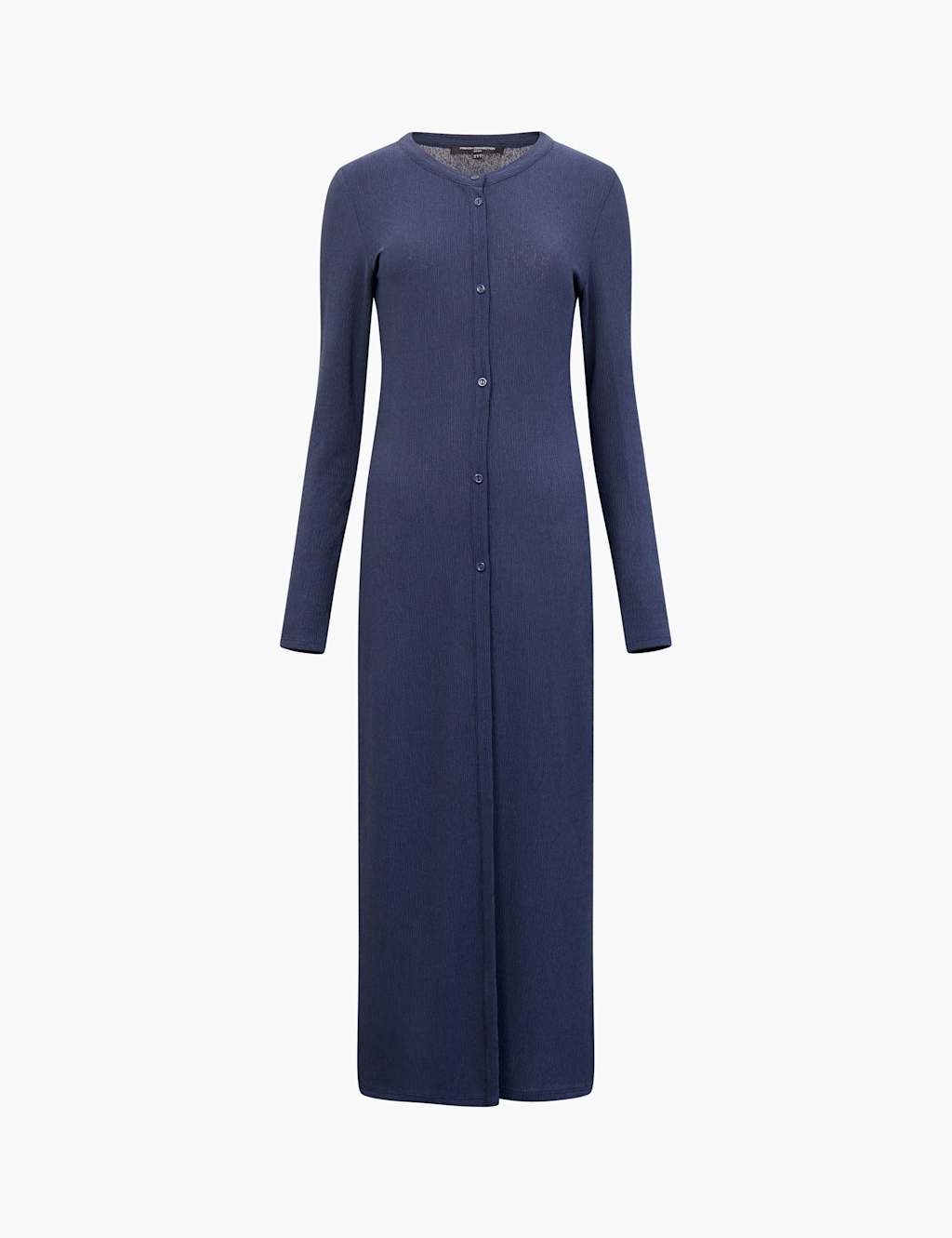 French Connection Crew Neck Longline Cardigan Blue