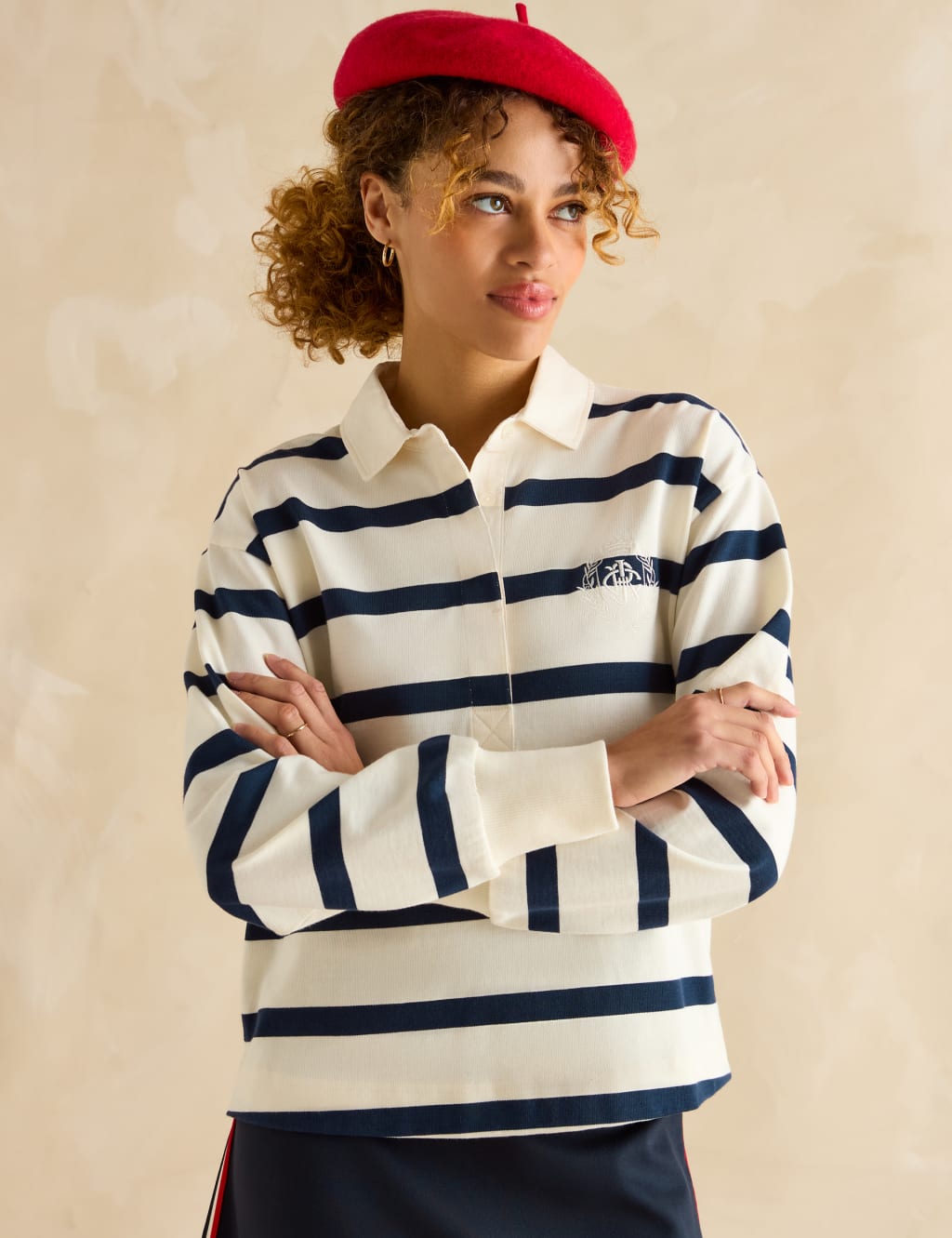 Pure Cotton Striped Top
