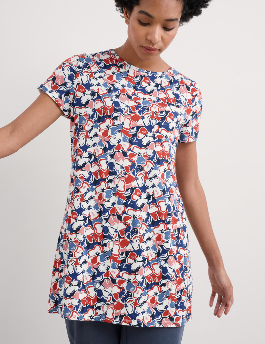 Cotton Rich Floral Tunic