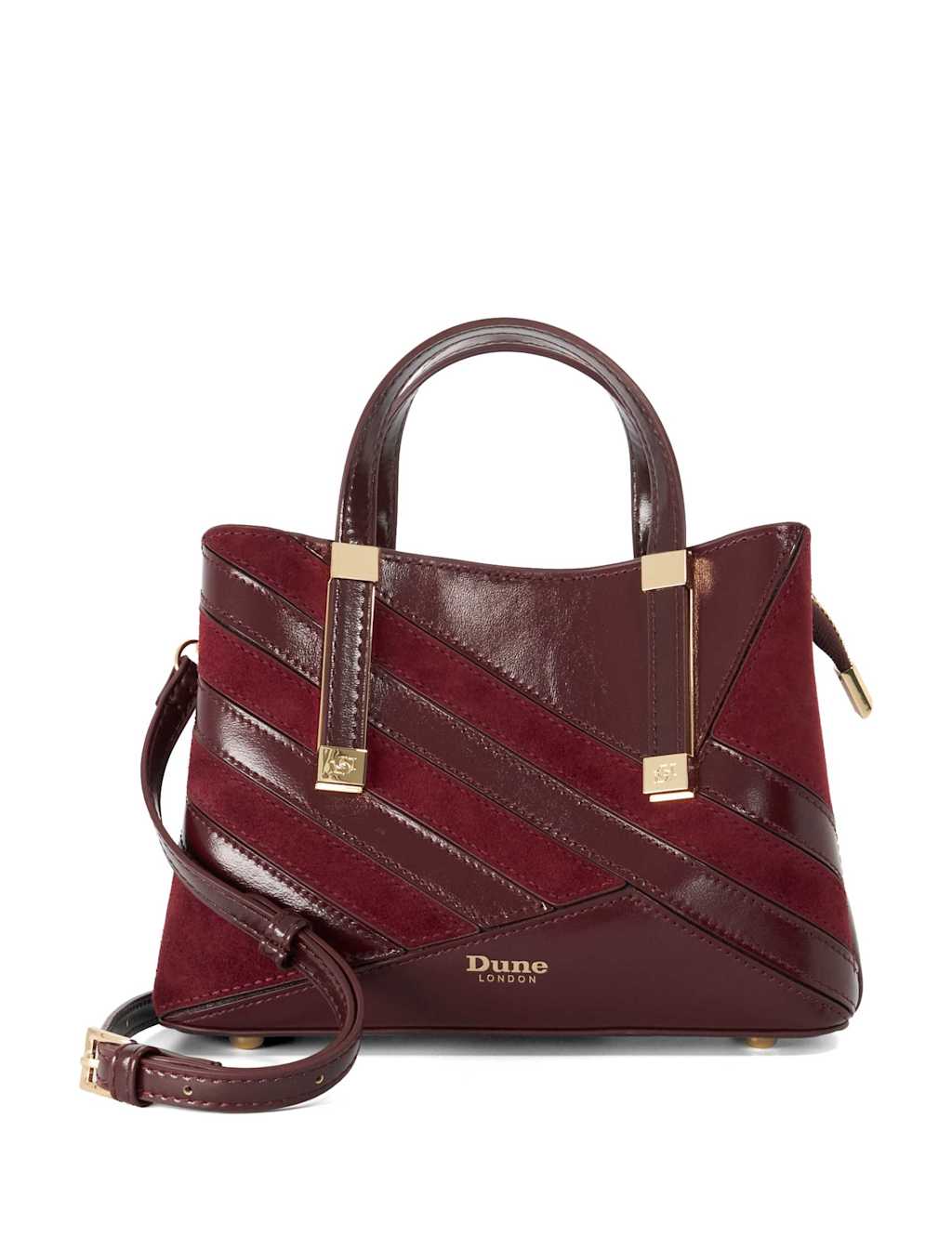 Dune London Women's Leather Blend Striped Textured Tote Bag - Available at M&S