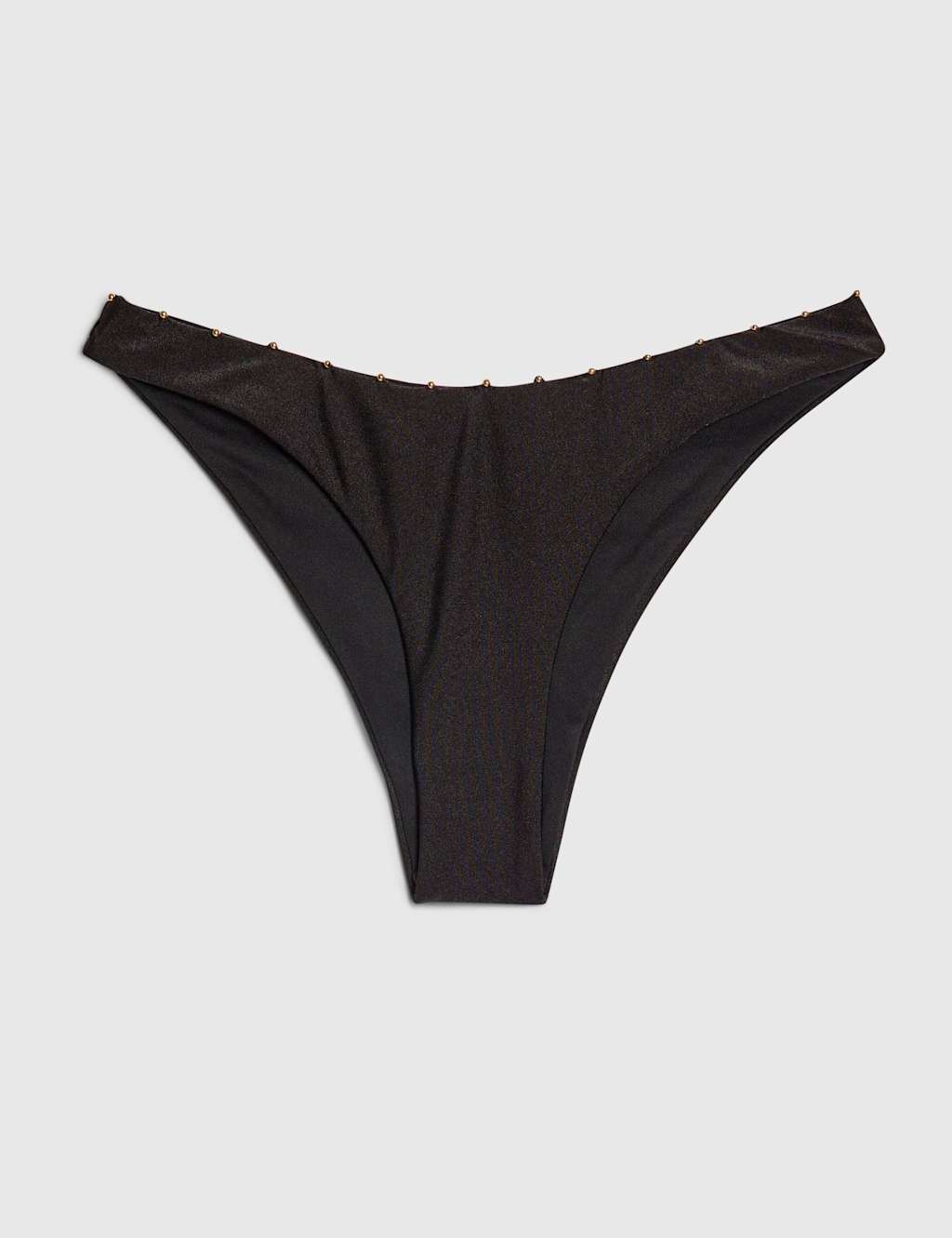 River Island Women's High Leg Bikini Bottoms - 16 - Black - Available at M&S