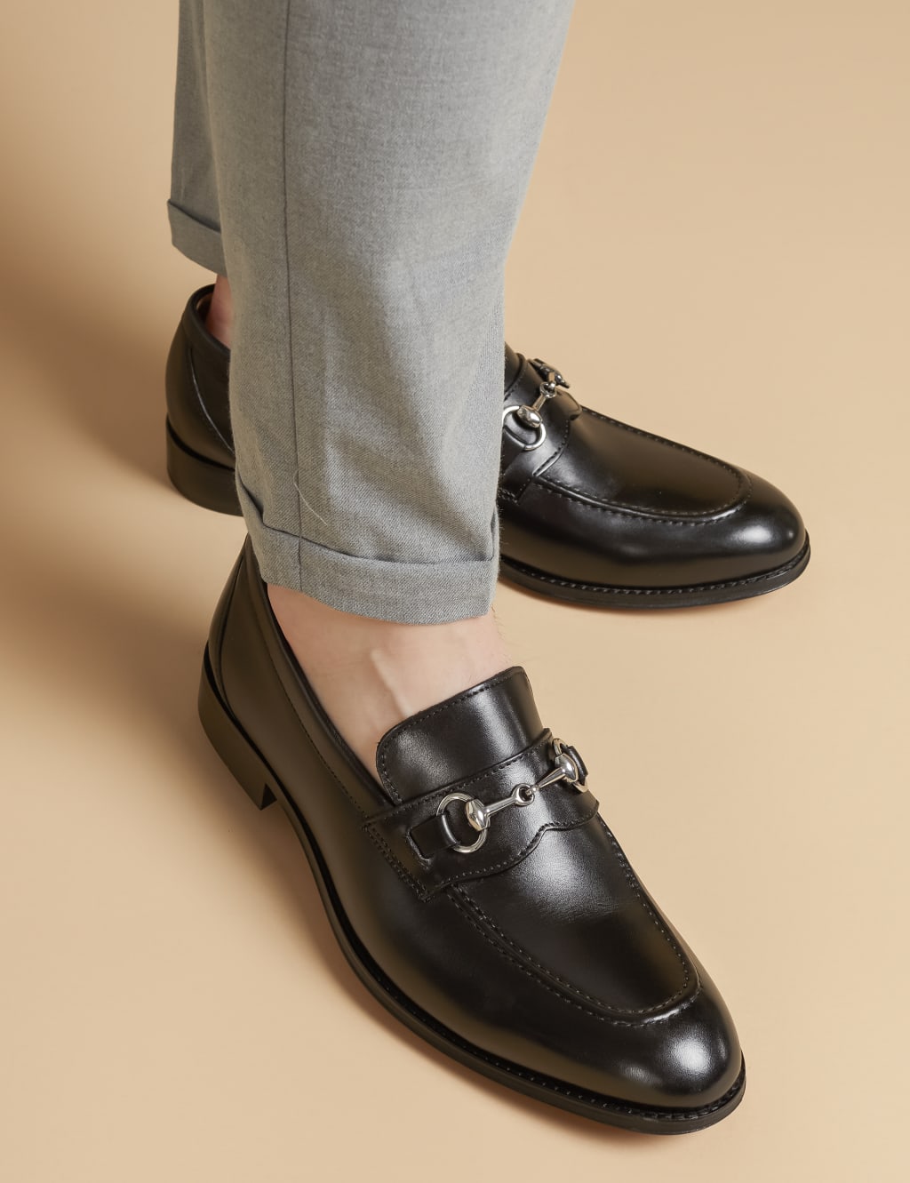 Leather Slip-On Loafers