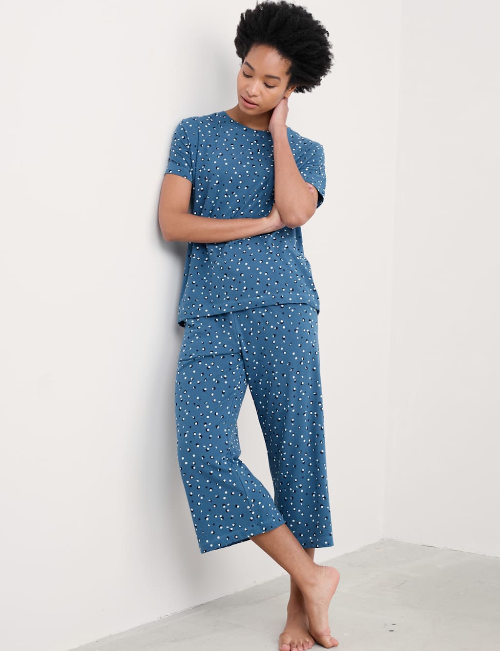 Cotton Rich Printed Pyjama Set